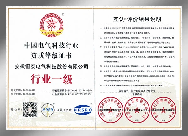 Industry first-level qualification certificate Industry first-level qualification certificate